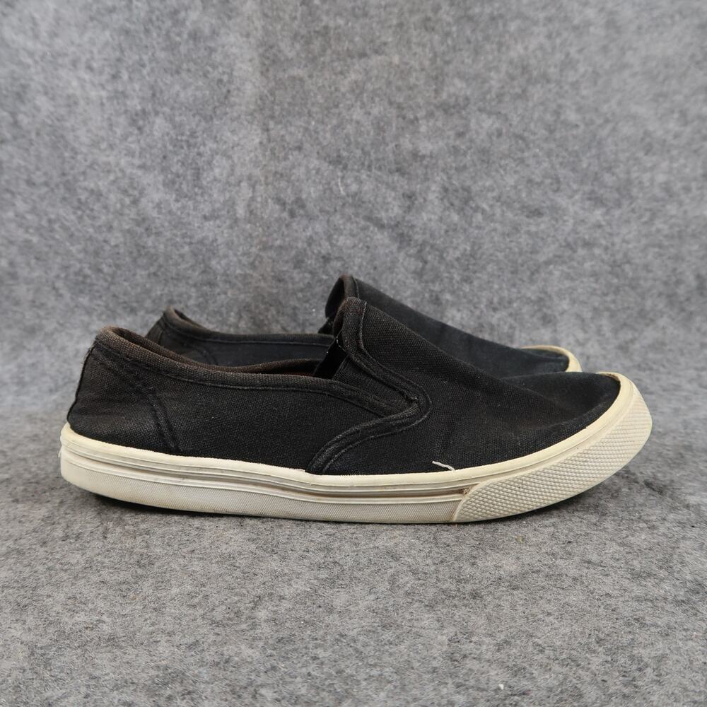 Wonder Nation Shoes Kids 1 Sneakers Casual Slip On Fabric Black Trainers Youth
